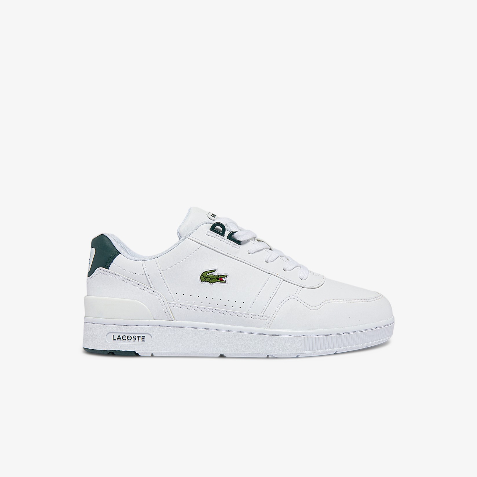 DEPORTIVO JUNIORS LACOSTE T-CLIP SYNTHETIC SNEAKERS WHITE / DARK GREEN