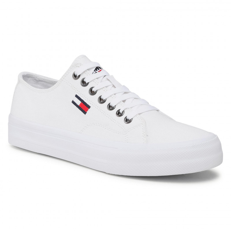 LONA TOMMY JEANS LONG LACE UP VULC TWILIGHT WHITE