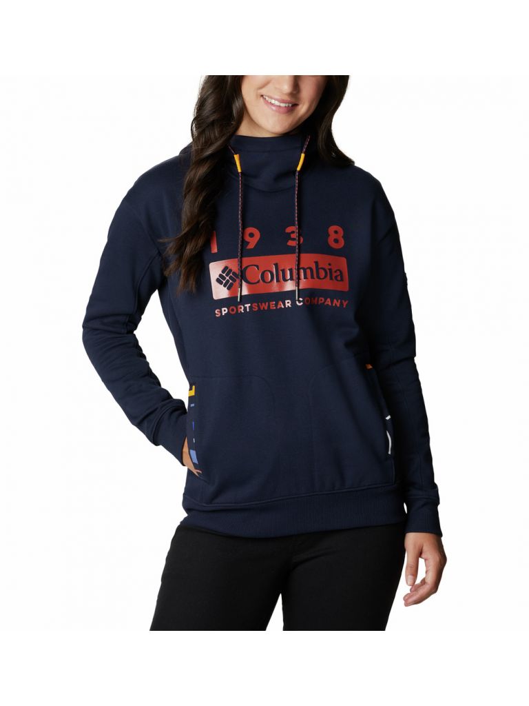 SUDADERA COLUMBIA LODGE HOODIE FEATURES Drawcord adjustable FABRICS 80% cotton/ 20% polyester Dark Nocturnal