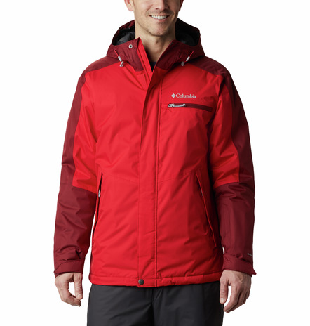 CHAQUETA CAPUCHA VALLEY POINT JACKET FEATURES Omni-TECH waterproof Omni-HEAT FABRICS 100% Polyester RED