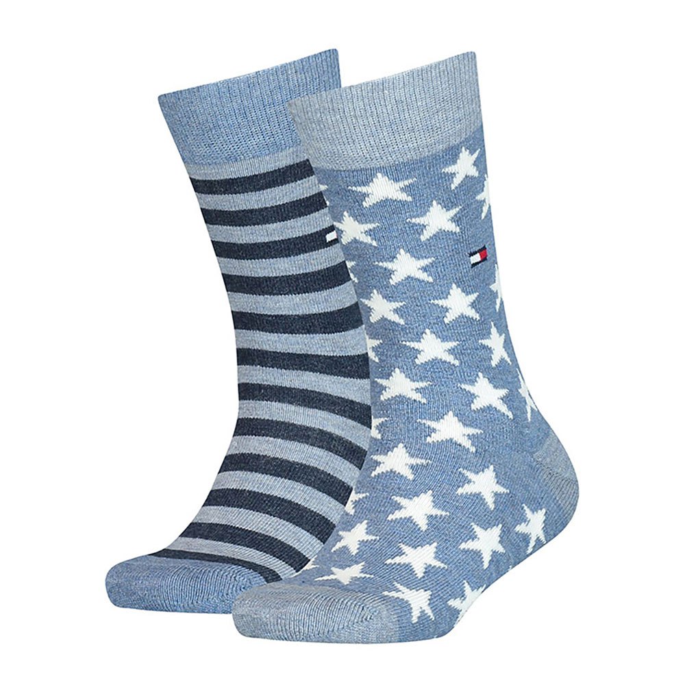 PACK 2  TH KIDS SOCK 2P STARS AND STRIPES JEANS